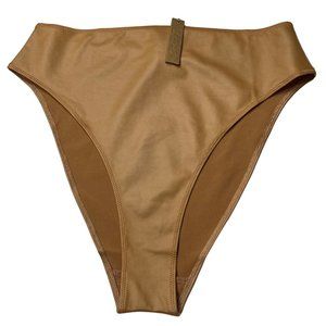 SKIMS Wet Jersey High Waist Brief Ochre Womens XL
